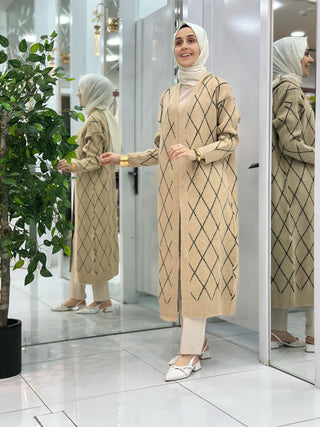 MEHLİKA KARELİ SİMLİ YUMOŞ HIRKA 7357