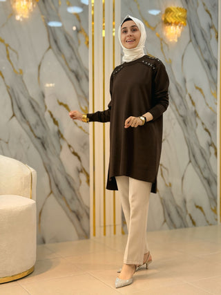 KADO OMUZ ZIMBALI TRİKO TUNİK 2725008