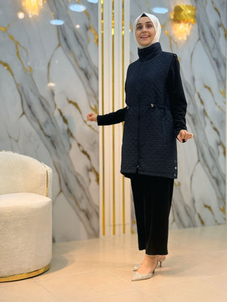 NY MEHLİKA BÜZGÜLÜ KAPİTONE ÇITÇITLI YELEK 2365