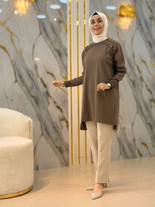 KADO OMUZ ZIMBALI TRİKO TUNİK 2725008