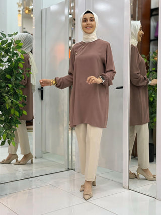 KADO MODAL DÜĞME DETAY BASİC TUNİK 251497