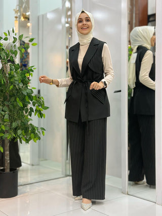 NY MEHLİKA ÇİZGİLİ BAĞLAMALI 2'Lİ TAKIM 7226