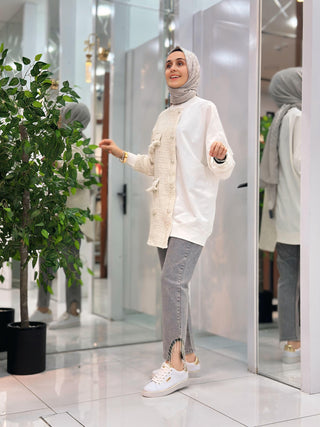 PÜSKÜLLÜ TAŞLI PAÇA KOT PANTOLON 2780