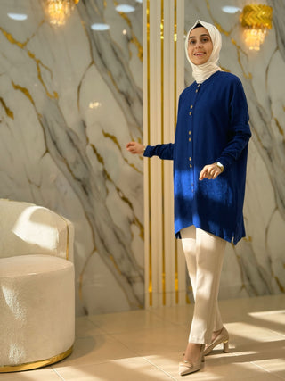 NY MEHLİKA DESENLİ DÜĞMELİ HIRKA 141732