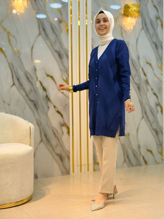 NY MEHLİKA DESENLİ SOĞUK İP HIRKA 3193