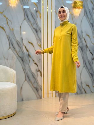 KADO YAKA FERMUARLI RİBANALI TUNİK 257322