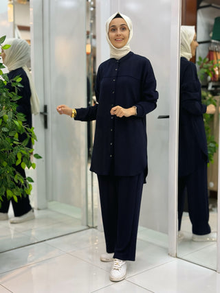 KADO FİTİLLİ ÖNÜ DÜĞMELİ PANTOLONLU 2'Lİ TAKIM 257792