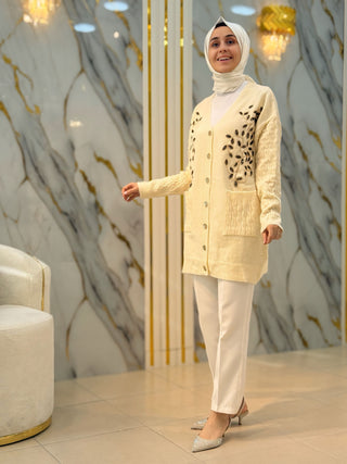 NY MEHLİKA TAŞ İŞLEME DETAYLI HIRKA 250727