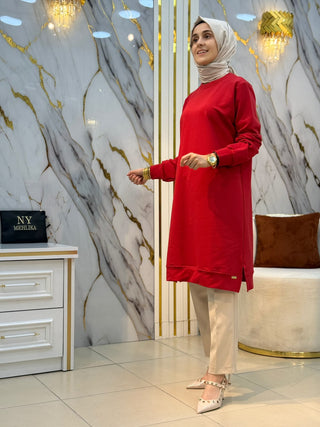 AYŞE AKAY 95 CM'LİK UZUN TUNİK 1110
