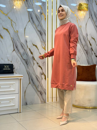 AYŞE AKAY 95 CM'LİK UZUN TUNİK 1110