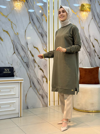 AYŞE AKAY 95 CM'LİK UZUN TUNİK 1110