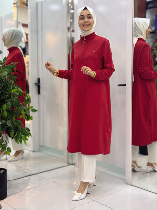 KADO YAKA FERMUARLI RİBANALI TUNİK 257322