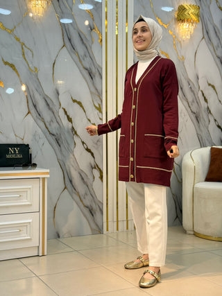 GÜLSELİ TASARIM HIRKA 141526