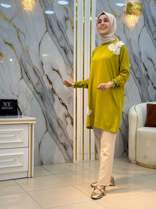 GÜLSELİ ÇİÇEK DESENLİ TUNİK 141801