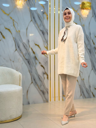 NY MEHLİKA BRONŞ DETAY ANGORA TUNİK 141833