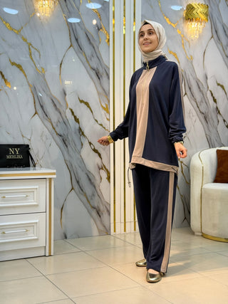NY MEHLİKA DİK YAKA FERMUARLI PİKE TAKIM 1788