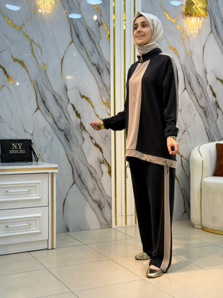 NY MEHLİKA DİK YAKA FERMUARLI PİKE TAKIM 1788
