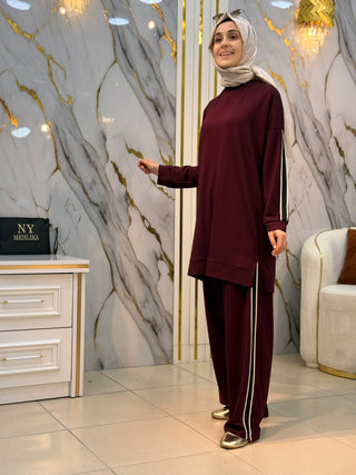 NY MEHLİKA TAŞLI ŞERİT DETAYLI OYSHO TAKIM 1827