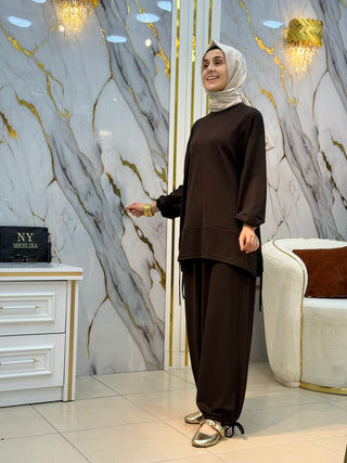 GÜNER MODA BÜZGÜLÜ PANTOLON PENYE TAKIM 1888