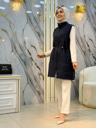 GÜNER MODA BEL BÜZGÜLÜ YELEK 1889