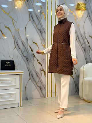 GÜNER MODA BEL BÜZGÜLÜ YELEK 1889
