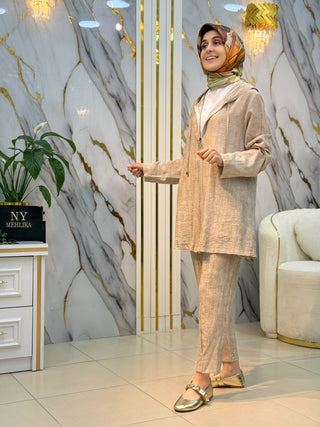 NY MEHLİKA FERMUARLI KAPÜŞONLU 2'Lİ TAKIM 8608