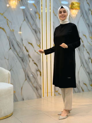 LARCH BASIC ELMAS KUMAŞ UZUN TUNİK 1086