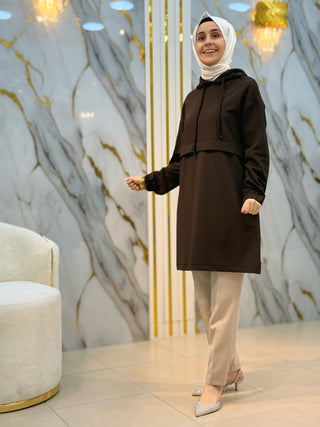 ARMİNE TREND KAPİŞONLU TUNİK 25KT462