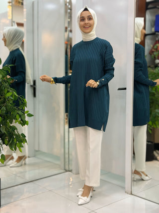 NY MEHLİKA FİTİLLİ SOĞUK İP TUNİK 3170