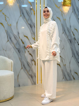 NY MEHLİKA FIRFIR VE DÜĞME DETAY TAKIM 8147