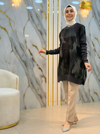 NY MEHLİKA KUPRA KOLLAR SOĞUK İP TUNİK 281