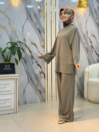 PUANE KOLLARI YIRTÇMAÇLI PİKE TAKIM 14457