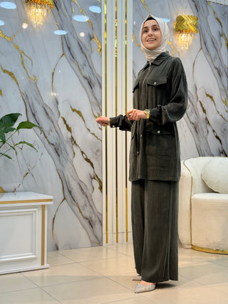 ALESYA FERMUARLI CEP DETAYLI BAĞLAMALI TASARIM TAKIM 5249