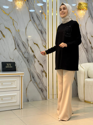 KADO YUVARLAK DESENLİ TUNİK 268188