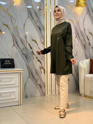 KADO YILDIZ TAŞ İŞLEMELİ TUNİK 268198