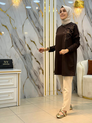 KADO YILDIZ TAŞ İŞLEMELİ TUNİK 268198