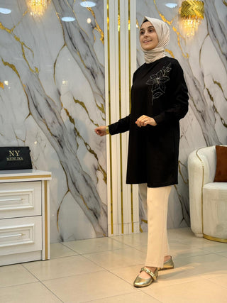 KADO YILDIZ TAŞ İŞLEMELİ TUNİK 268198