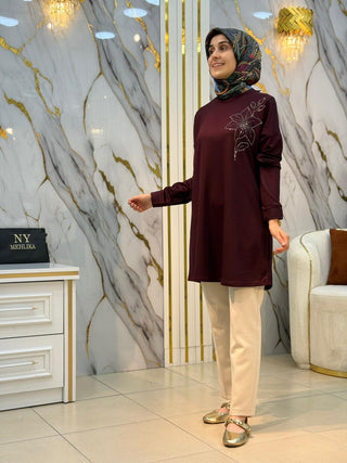 KADO YILDIZ TAŞ İŞLEMELİ TUNİK 268198