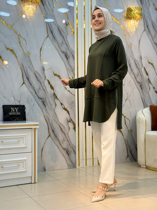 KADO YANLARI FERMUARLI TUNİK 268222