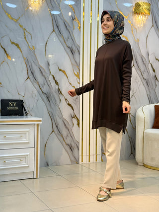 KADO RİBANA VE DÜĞME DETAY TUNİK 268484