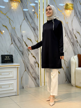 KADO DİK YAKA FERMUARLI TUNİK 268506