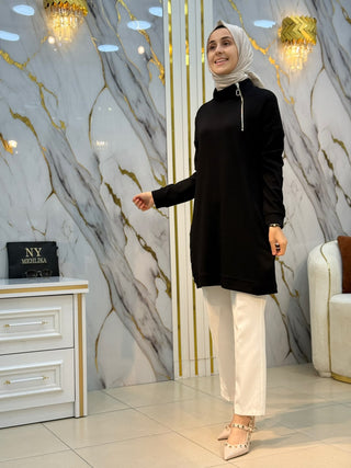 KADO DİK YAKA FERMUARLI TUNİK 268506