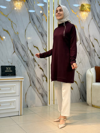 KADO DİK YAKA FERMUARLI TUNİK 268506