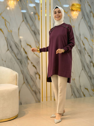 KADO OMUZ ZIMBALI TRİKO TUNİK 2725008