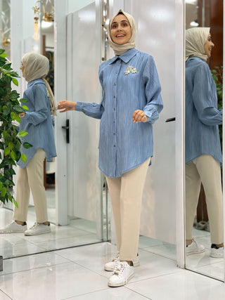 KADO ÇİÇEK DETAY TUNİK 251360