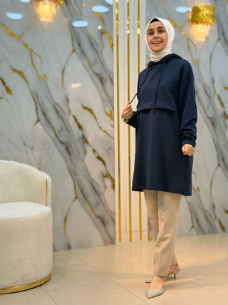 ARMİNE TREND KAPİŞONLU TUNİK 25KT462