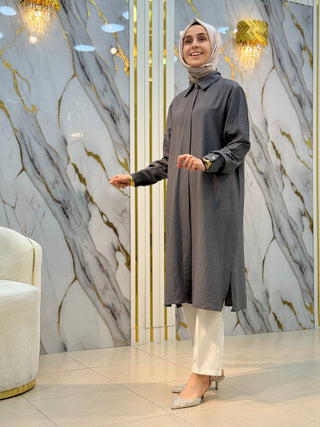 KADO UZUN BOY DÜĞMELİ TUNİK 262228