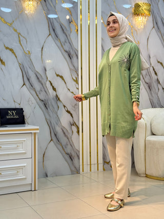 NY MEHLİKA PALMİYE DETAYLI HIRKA 3262