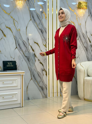 NY MEHLİKA PALMİYE DETAYLI HIRKA 3262