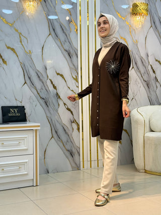 NY MEHLİKA PALMİYE DETAYLI HIRKA 3262